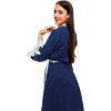 imageALCEA ROSEA Womens Cotton Robes Lightweight Lace robe Soft Knit Sleepwear Loungewear Ladies Bride RobeBlue