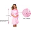 imageALCEA ROSEA Womens Cotton Robes Lightweight Lace robe Soft Knit Sleepwear Loungewear Ladies Bride RobePink1