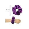 imageALCEA ROSEA Hair Ties Silk Scrunchies for Women Girls 8 Pack Satin Elastic Tie Scrunchie No Damage Ponytail Holders Hair Bands 88G66B