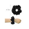 imageALCEA ROSEA Hair Ties Silk Scrunchies for Women Girls 8 Pack Satin Elastic Tie Scrunchie No Damage Ponytail Holders Hair Bands 88G82A