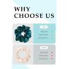 imageALCEA ROSEA Hair Ties Silk Scrunchies for Women Girls 8 Pack Satin Elastic Tie Scrunchie No Damage Ponytail Holders Hair Bands 88G82C