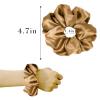 imageALCEA ROSEA Hair Ties Silk Scrunchies for Women Girls 8 Pack Satin Elastic Tie Scrunchie No Damage Ponytail Holders Hair Bands 88G82E
