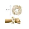 imageALCEA ROSEA Hair Ties Silk Scrunchies for Women Girls 8 Pack Satin Elastic Tie Scrunchie No Damage Ponytail Holders Hair Bands 88G83I