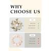 imageALCEA ROSEA Hair Ties Silk Scrunchies for Women Girls 8 Pack Satin Elastic Tie Scrunchie No Damage Ponytail Holders Hair Bands 88G84D