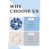 imageALCEA ROSEA Hair Ties Silk Scrunchies for Women Girls 8 Pack Satin Elastic Tie Scrunchie No Damage Ponytail Holders Hair Bands 88G84F