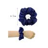 imageALCEA ROSEA Hair Ties Silk Scrunchies for Women Girls 8 Pack Satin Elastic Tie Scrunchie No Damage Ponytail Holders Hair Bands 88G84F
