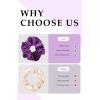 imageALCEA ROSEA Hair Ties Silk Scrunchies for Women Girls 8 Pack Satin Elastic Tie Scrunchie No Damage Ponytail Holders Hair Bands 88G88G