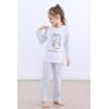 imageALCEA ROSEA Kids Pajamas Shorts Set Cute Panda Pattern 2 Piece Sleepwear Loungewear set Jersey Pjs SetsGrey