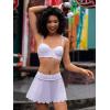 imageALCEA ROSEA Woman Athletic Mini Skirts Casual High Waisted Scalloped Hem Skorts with Pockets for Golf Tennis Sport 7885Light Purple