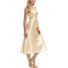 imageALCEA ROSEA Women Silk Satin Nightgown Sexy Lace Chemise Lingerie Long Sleepdress for Ladies Sleepwear Slip NegligeeChampagne