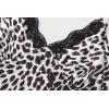 imageALCEA ROSEA Women Silk Satin Nightgown Sexy Lace Chemise Lingerie Long Sleepdress for Ladies Sleepwear Slip NegligeeWhite Leopard2