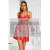 imageALCEA ROSEA Women Sleepwear Sexy Lingerie Nightgown Lace Chemise Satin Slip Silk Negligee Nightie073sred