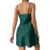 imageALCEA ROSEA Women Sleepwear Sexy Lingerie Nightgown Lace Chemise Satin Slip Silk Negligee Nightie3871green