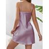 imageALCEA ROSEA Women Sleepwear Sexy Lingerie Nightgown Lace Chemise Satin Slip Silk Negligee Nightie3955violet