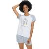 imageALCEA ROSEA Womens Cotton Sleepwear Cute PANDA Printed Short Sleeve pajama set Soft Pjs Nightwear with PocketsGrey