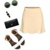 imageALCEA ROSEA Womens Elegant Silky Satin Mini Skirt High Waist Short Skirt Leopard Print Mini A Line Skirts for WomenBeige