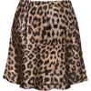imageALCEA ROSEA Womens Elegant Silky Satin Mini Skirt High Waist Short Skirt Leopard Print Mini A Line Skirts for WomenGold Leopard