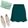 imageALCEA ROSEA Womens Elegant Silky Satin Mini Skirt High Waist Short Skirt Leopard Print Mini A Line Skirts for WomenGreen