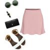imageALCEA ROSEA Womens Elegant Silky Satin Mini Skirt High Waist Short Skirt Leopard Print Mini A Line Skirts for WomenNude Pink
