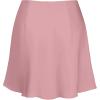 imageALCEA ROSEA Womens Elegant Silky Satin Mini Skirt High Waist Short Skirt Leopard Print Mini A Line Skirts for WomenPink