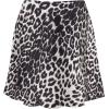 imageALCEA ROSEA Womens Elegant Silky Satin Mini Skirt High Waist Short Skirt Leopard Print Mini A Line Skirts for WomenWhite Leopard