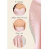 imageALCEA ROSEA Womens Long Satin Slip Dress Nightgowns Sexy Lingerie Adjustable Strap Midi Dress Silky Gown V Neck Under DressPearly Pink