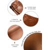 imageALCEA ROSEA Womens Pu Leather High Waist Skirt Bodycon Faux Leather Mini Short Zipper Front Work Office A line Pencil Skirts7815brown