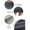 imageALCEA ROSEA Womens Pu Leather High Waist Skirt Bodycon Faux Leather Mini Short Zipper Front Work Office A line Pencil Skirts7817black
