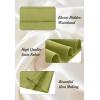 imageALCEA ROSEA Womens Satin High Waisted Silk Aline Wedding Elegant Elastic Midi Skirt7307apple Green