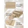 imageALCEA ROSEA Womens Satin High Waisted Silk Aline Wedding Elegant Elastic Midi Skirt7307champagne