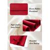 imageALCEA ROSEA Womens Satin High Waisted Silk Aline Wedding Elegant Elastic Midi Skirt7307flame Red