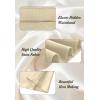 imageALCEA ROSEA Womens Satin High Waisted Silky Midi Skirt Elastic Aline Skirt for Wedding Party Work7307champagne