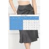imageALCEA ROSEA Womens Satin High Waisted Silky Midi Skirt Elastic Aline Skirt for Wedding Party WorkBlack