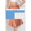imageALCEA ROSEA Womens Satin High Waisted Silky Midi Skirt Elastic Aline Skirt for Wedding Party WorkCaramel