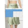 imageALCEA ROSEA Womens Satin High Waisted Silky Midi Skirt Elastic Aline Skirt for Wedding Party WorkLight Green