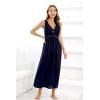 imageALCEA ROSEA Womens Sexy Nightgowns Long Floral Lace silky Lingerie supportive Chemises Full slip for Women Elegant Sleepwear123navy Blue