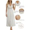 imageALCEA ROSEA Womens Sexy Nightgowns Long Floral Lace silky Lingerie supportive Chemises Full slip for Women Elegant Sleepwear123white