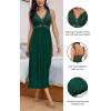 imageALCEA ROSEA Womens Sexy Nightgowns Long Floral Lace silky Lingerie supportive Chemises Full slip for Women Elegant SleepwearDark Green