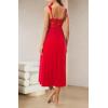imageALCEA ROSEA Womens Sexy Nightgowns Long Floral Lace silky Lingerie supportive Chemises Full slip for Women Elegant SleepwearFlame Red