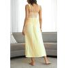 imageALCEA ROSEA Womens Sexy Nightgowns Long Floral Lace silky Lingerie supportive Chemises Full slip for Women Elegant SleepwearLight Yellowjersey