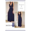 imageALCEA ROSEA Womens Sexy Nightgowns Long Floral Lace silky Lingerie supportive Chemises Full slip for Women Elegant SleepwearNavy Blue