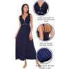 imageALCEA ROSEA Womens Sexy Nightgowns Long Floral Lace silky Lingerie supportive Chemises Full slip for Women Elegant SleepwearNavy Blueno