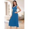 imageALCEA ROSEA Womens Sexy Nightgowns Long Floral Lace silky Lingerie supportive Chemises Full slip for Women Elegant SleepwearPeacock Blue
