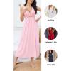 imageALCEA ROSEA Womens Sexy Nightgowns Long Floral Lace silky Lingerie supportive Chemises Full slip for Women Elegant SleepwearPink