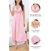 imageALCEA ROSEA Womens Sexy Nightgowns Long Floral Lace silky Lingerie supportive Chemises Full slip for Women Elegant SleepwearPink