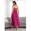 imageALCEA ROSEA Womens Sexy Nightgowns Long Floral Lace silky Lingerie supportive Chemises Full slip for Women Elegant SleepwearRose Redjersey
