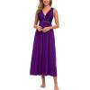imageALCEA ROSEA Womens Sexy Nightgowns Long Floral Lace silky Lingerie supportive Chemises Full slip for Women Elegant SleepwearVioletjersey