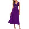 imageALCEA ROSEA Womens Sexy Nightgowns Long Floral Lace silky Lingerie supportive Chemises Full slip for Women Elegant SleepwearVioletjersey