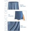 imageALCEA ROSEA Womens Silky Satin Midi Skirt High Waist Elastic Waist A Line Skirt with Slit7819midnight Blue