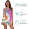 imageALCEA ROSEA Womens Workout Tie Dye Tank Tops Sleeveless Casual Yoga Athletic Sports Shirts Gym Exercise BlouseSplendid Grape